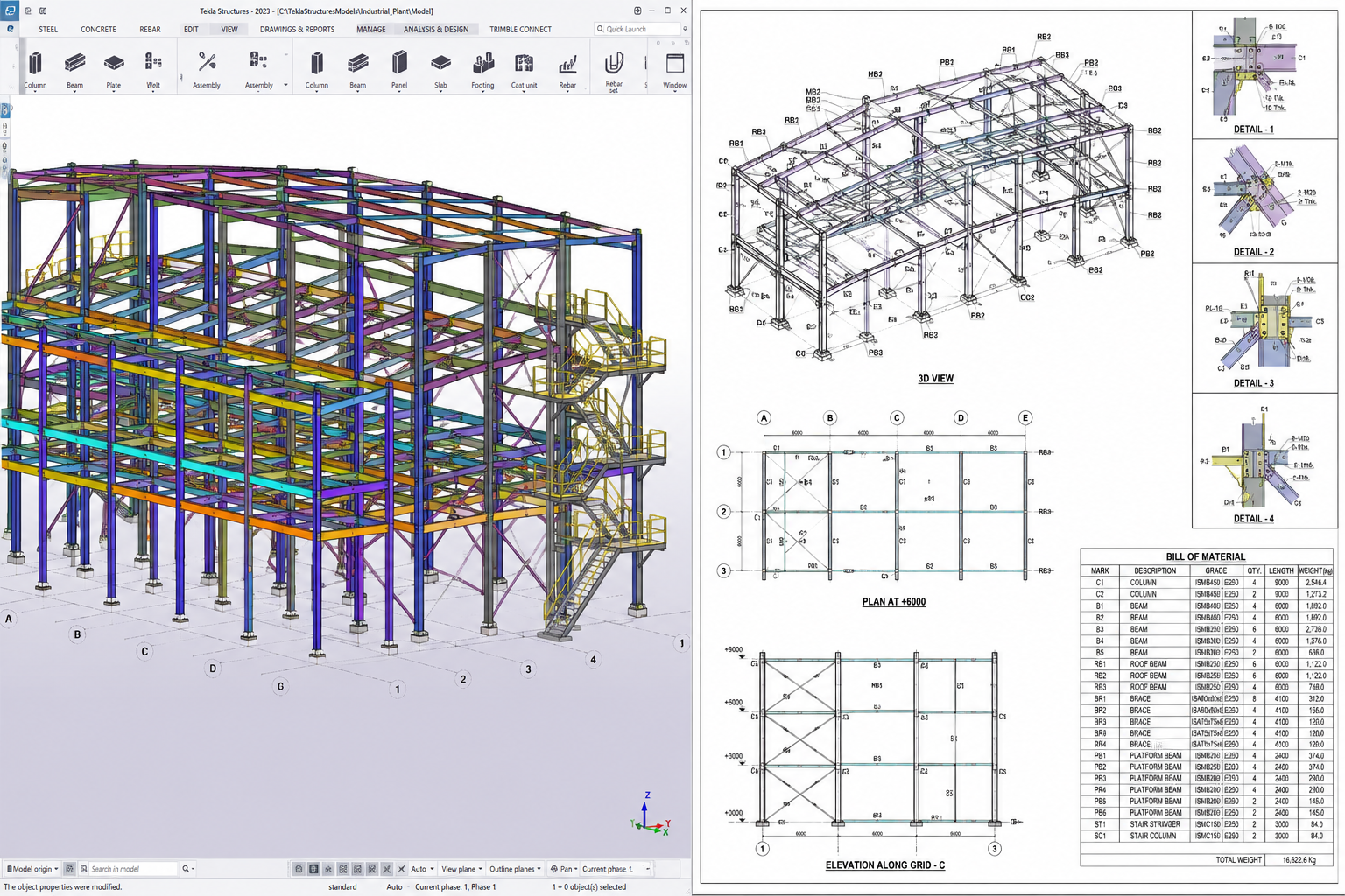 Tekla Steel Modelling & Detailing